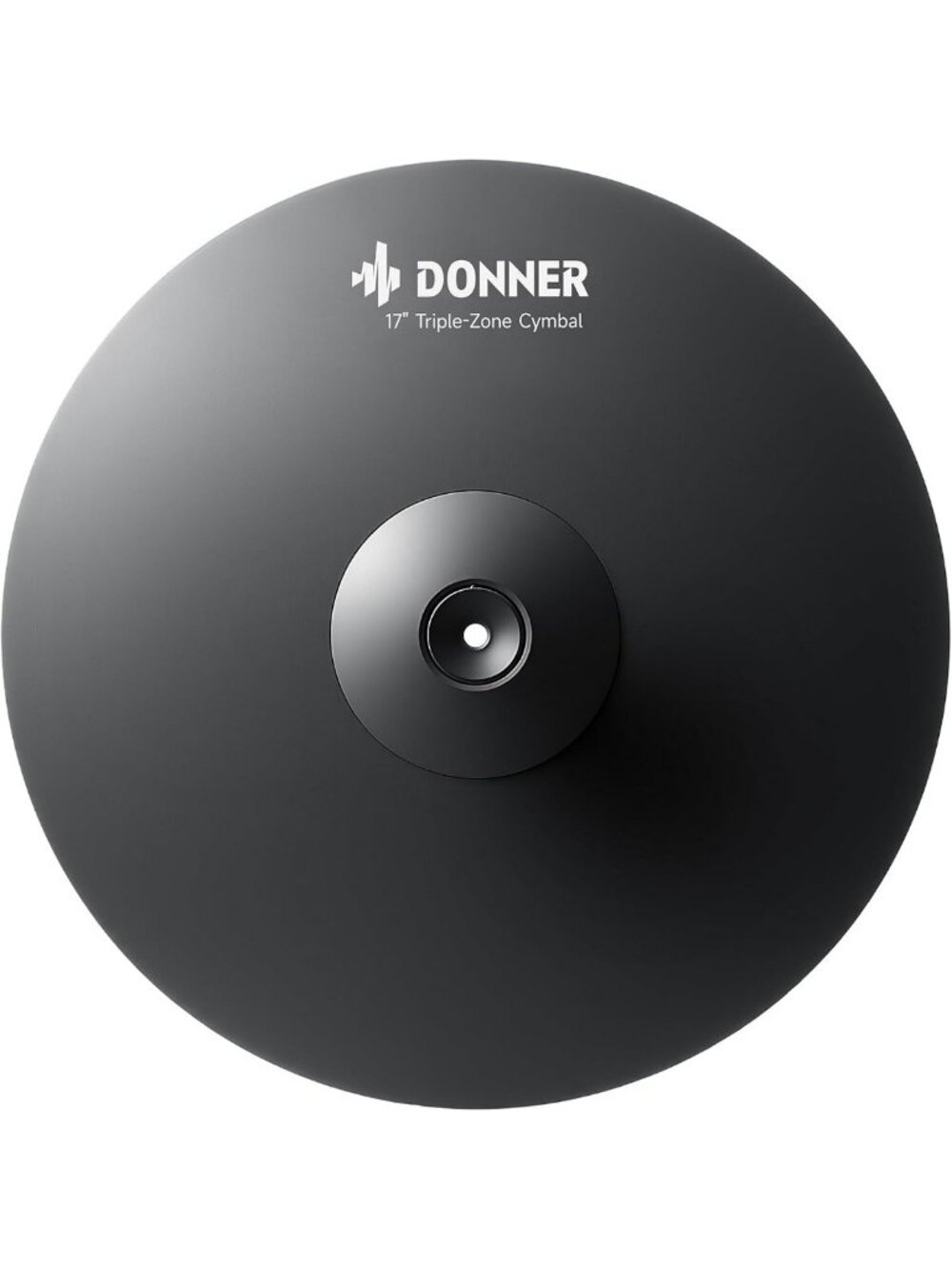 17" Triple-Zone Crash/Ride Cymbal for Electronic Drum Set - Versatile E-Cymbal